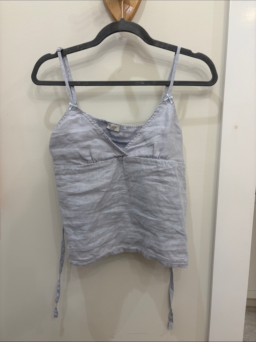 Brandy Melville Light Blue Linen-Blend Cami